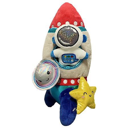 Festive Voice Moon and Stars Spaceship Plush Set - 1.0 ea
