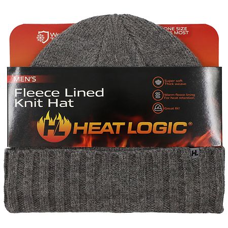 Heat Logic Fleece Lined Knit Hat with Cuff - 1.0 ea