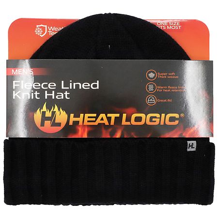 Heat Logic Fleece Lined Knit Hat with Cuff - 1.0 ea