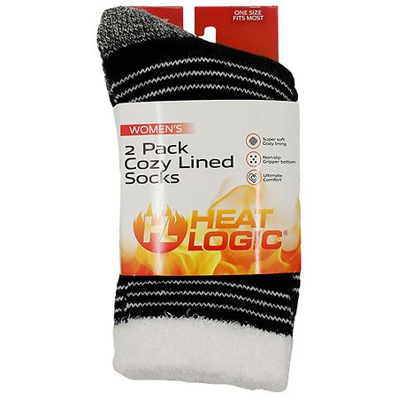 Heat Logic Thermal Sock with Cozy Lining - 2.0 pr