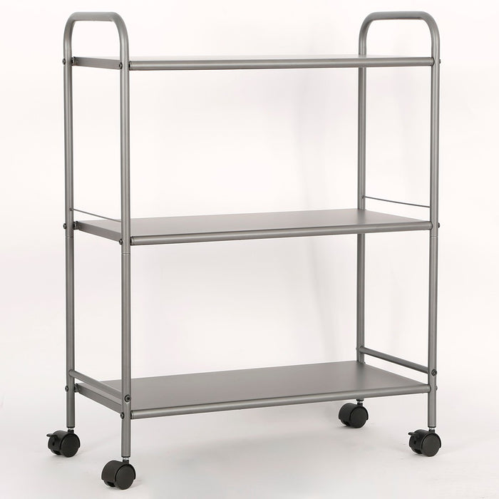 3 Shelf Wide Utility Storage Cart Gray - Room Essentials& (LOCAL PICKUP ONLY)