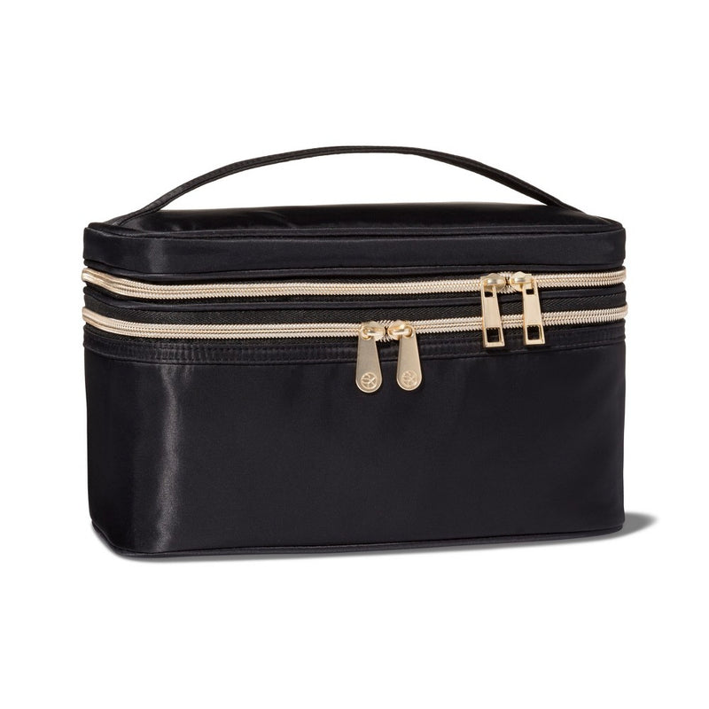 Sonia Kashuk& Double Zip Train Case Makeup Bag  - Black