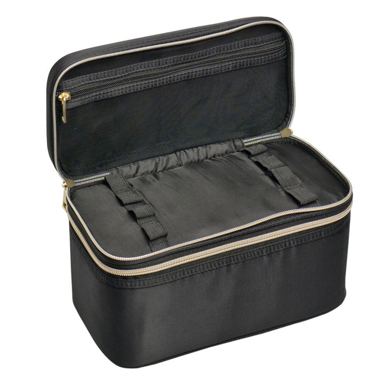 Sonia Kashuk& Double Zip Train Case Makeup Bag  - Black