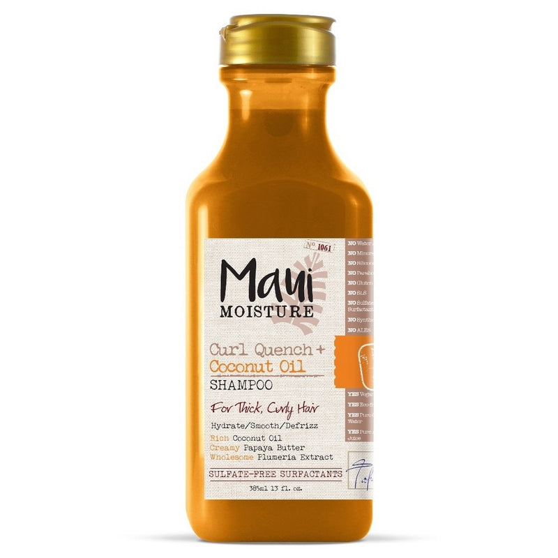 Maui Moisture Curl Quench + Coconut Oil for Thick Curly Hair Shampoo - 13 fl oz