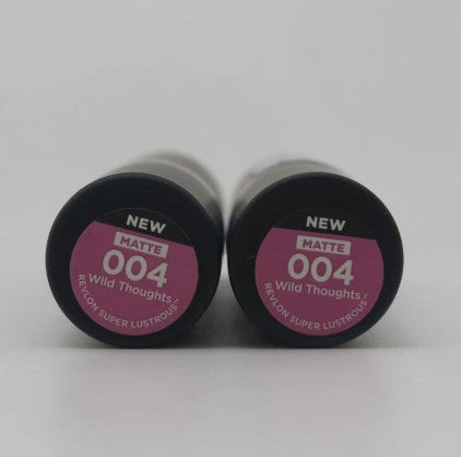 2 PACK!! - Revlon Super Lustrous Lipstick - 004 Wild Thoughts - 0.15oz