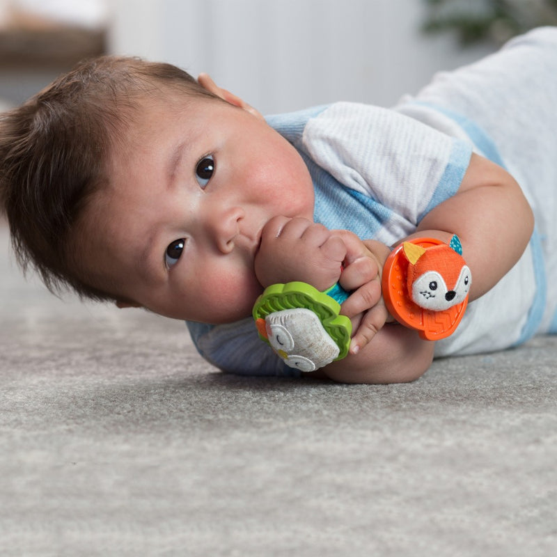 Infantino Go gaga! Wrist Rattles - Fox & Owl