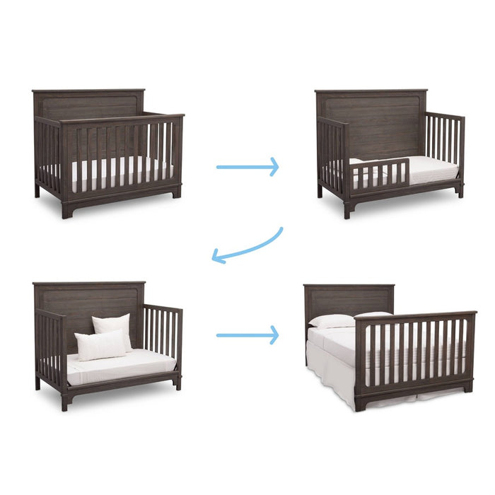 Simmons Kids Slumbertime Monterey 4-in-1 Convertible Crib - Rustic Gray (LOCAL PICKUP ONLY)