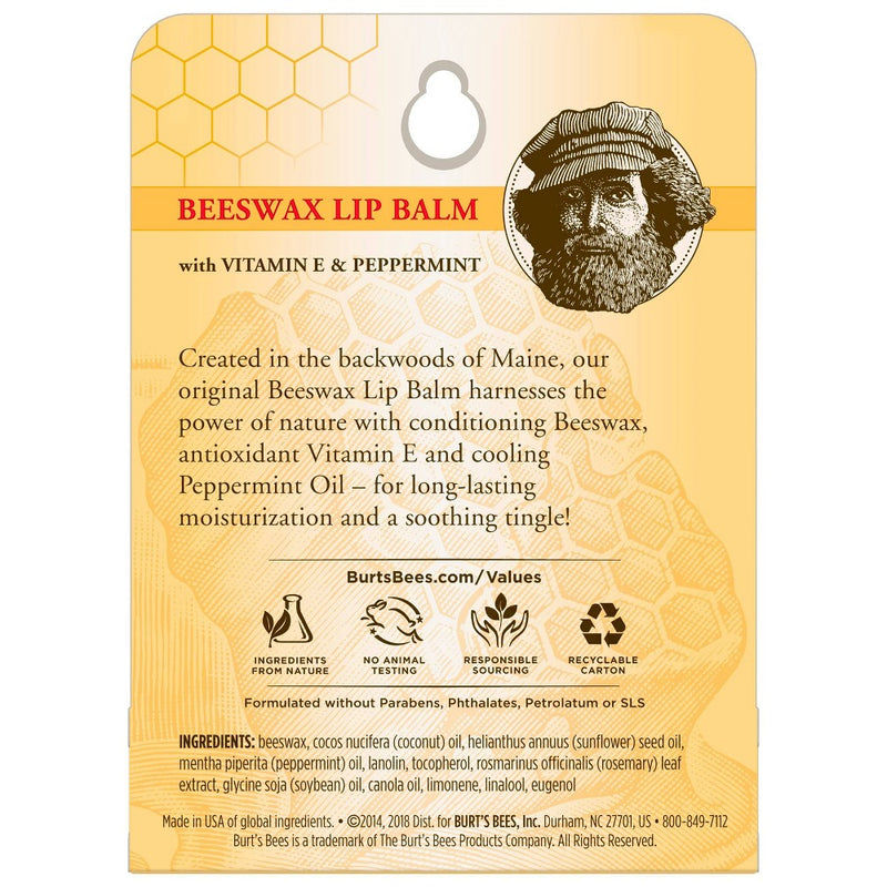 Burt's Bees Beeswax Lip Balm Blister Box - 0.15 oz