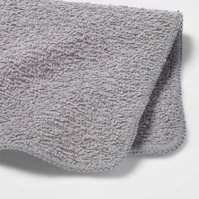 6pk Washcloth Gray - Room Essentials&