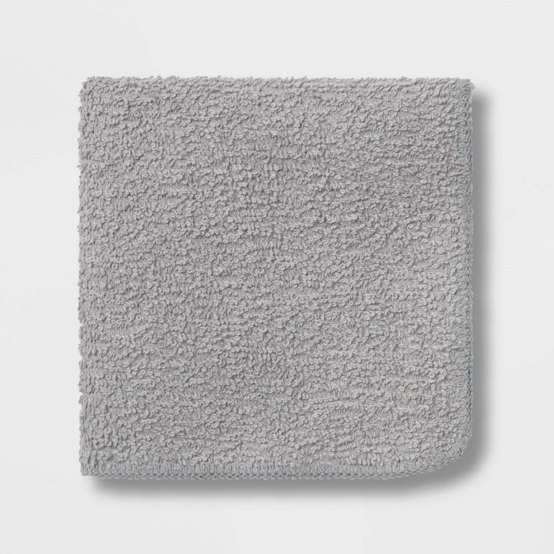 6pk Washcloth Gray - Room Essentials&