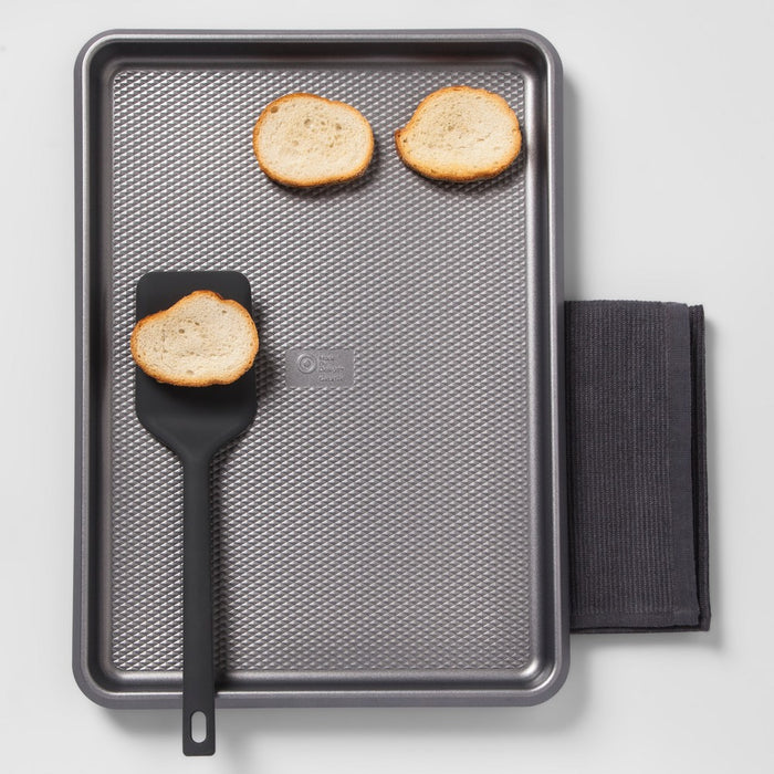 12" x 17" Non-Stick Jumbo Cookie Sheet Aluminized Steel - Made By Design&