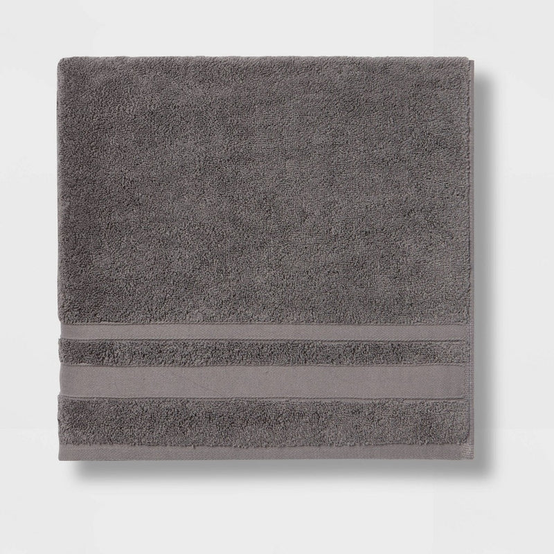 Performance Bath Towel Dark Gray - Threshold&