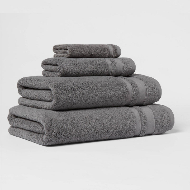Performance Bath Towel Dark Gray - Threshold&