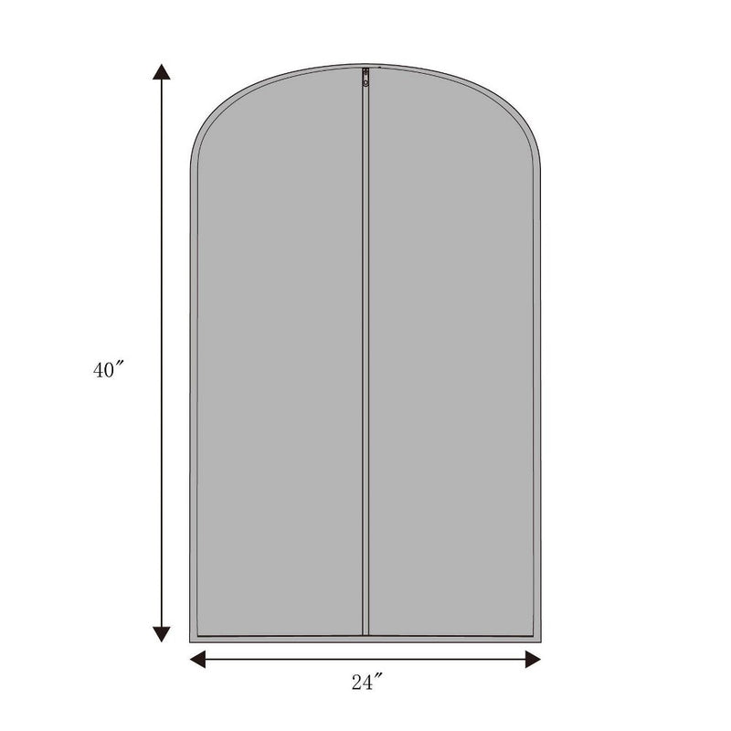 2pk Suit Protector Garment Bag Gray - Room Essentials&