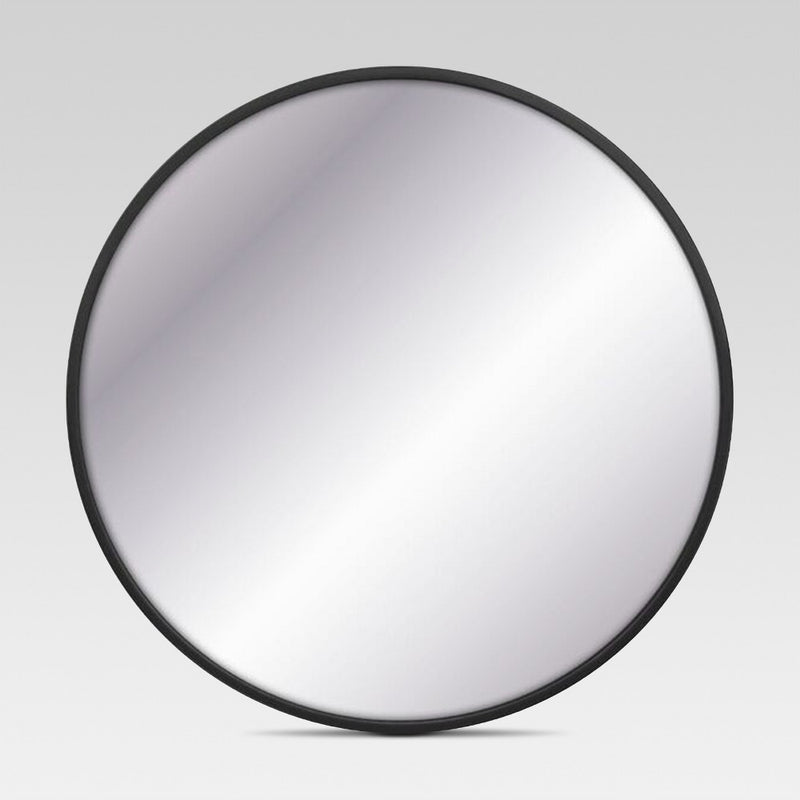 28" Round Decorative Wall Mirror Black - Project 62& (LOCAL PICKUP ONLY)