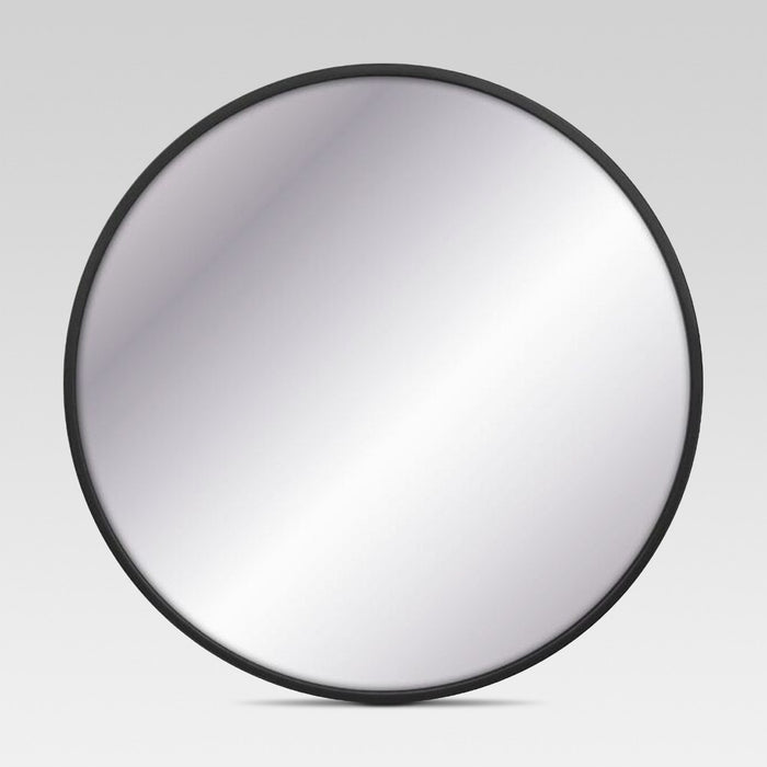 28" Round Decorative Wall Mirror Black - Project 62&