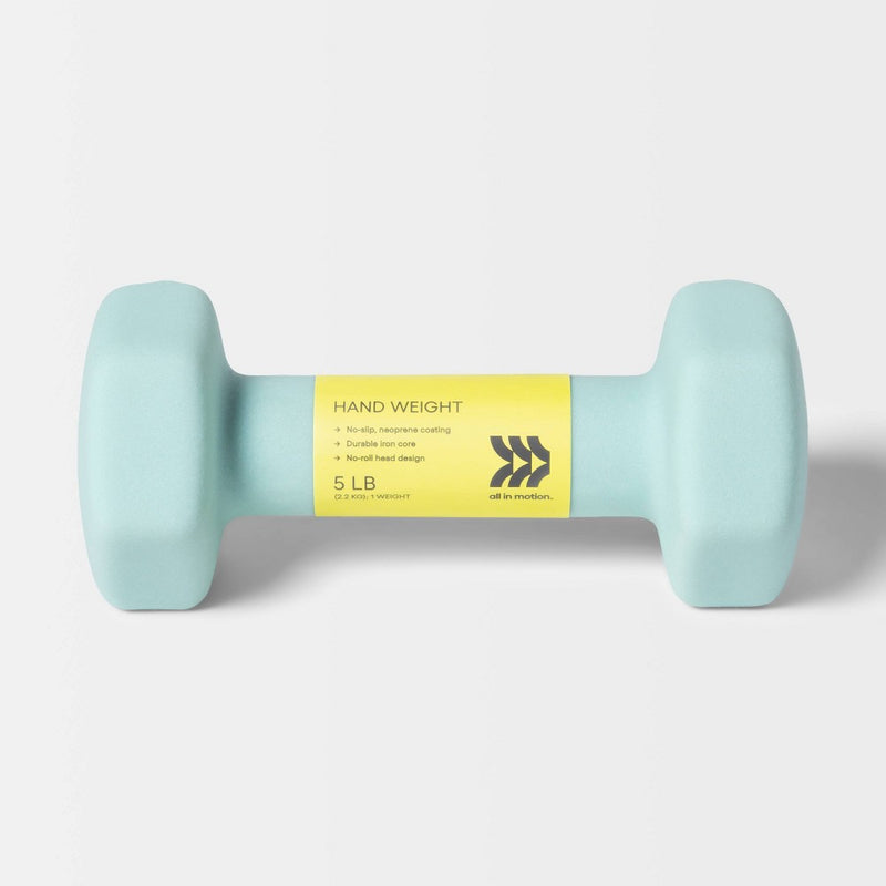 Hand Weight 5lb Aqua - All in Motion&