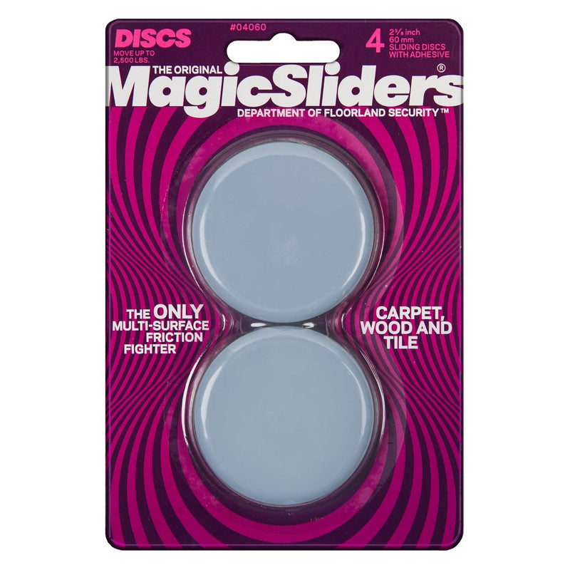 Magic Sliders Utility Sliding Discs with Adhesive 4-pk.