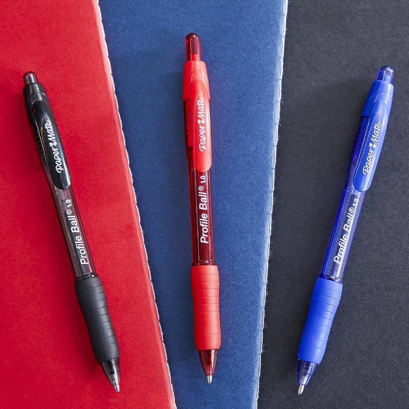 4ct Ballpoint Pens Profile 1.0mm Blue - PaperMate