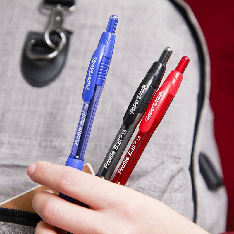 4ct Ballpoint Pens Profile 1.0mm Blue - PaperMate