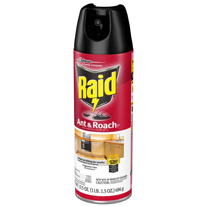 Raid Fragrance Free Ant and Roach Killer Spray 17.5 oz/1ct