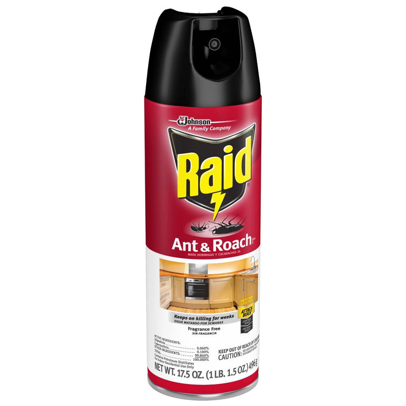 Raid Fragrance Free Ant and Roach Killer Spray 17.5 oz/1ct