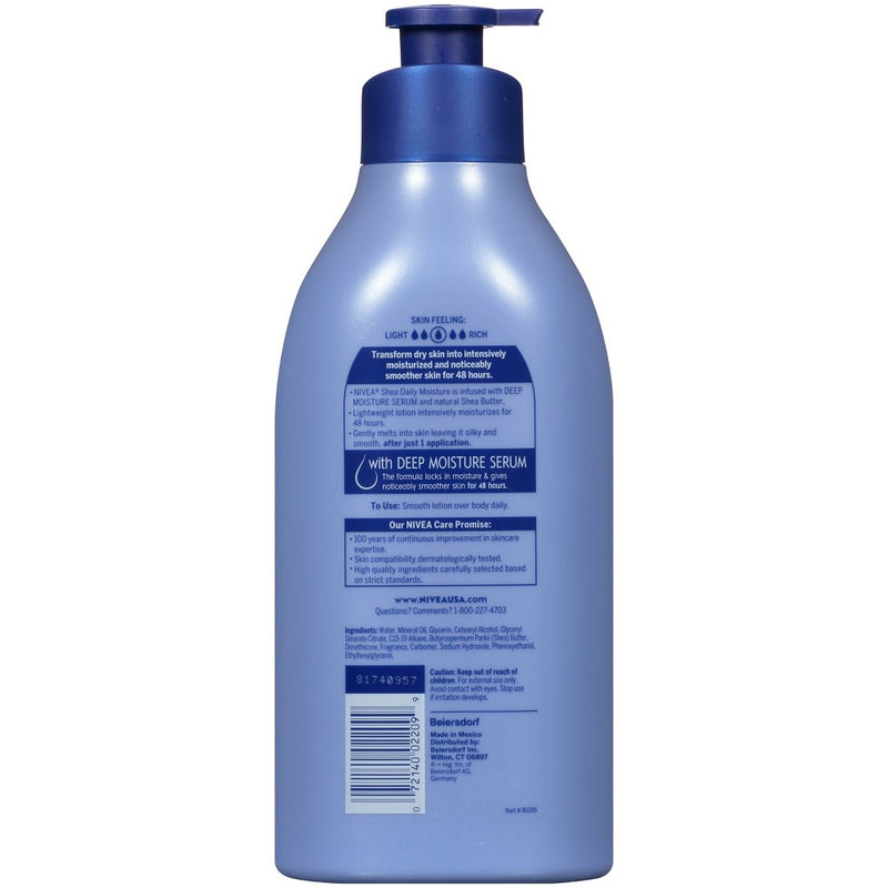 NIVEA Shea Daily Moisture Body Lotion - 33.8 fl oz