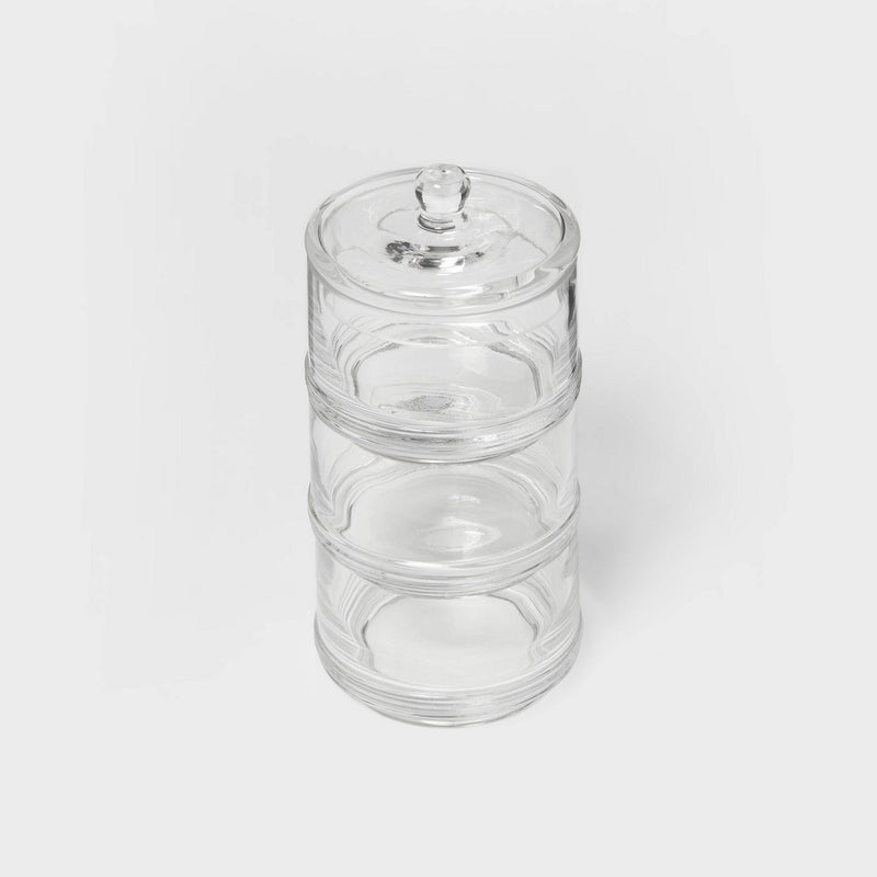 Tiered Canister Apothecary Glass Clear - Threshold&