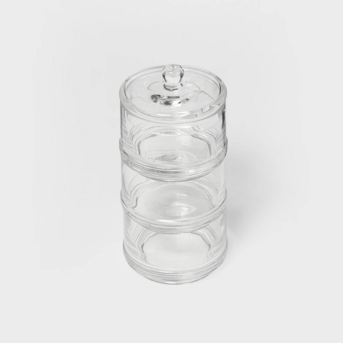 Tiered Canister Apothecary Glass Clear - Threshold&