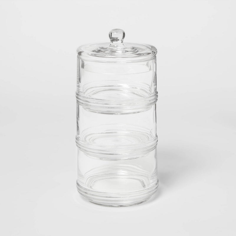 Tiered Canister Apothecary Glass Clear - Threshold&