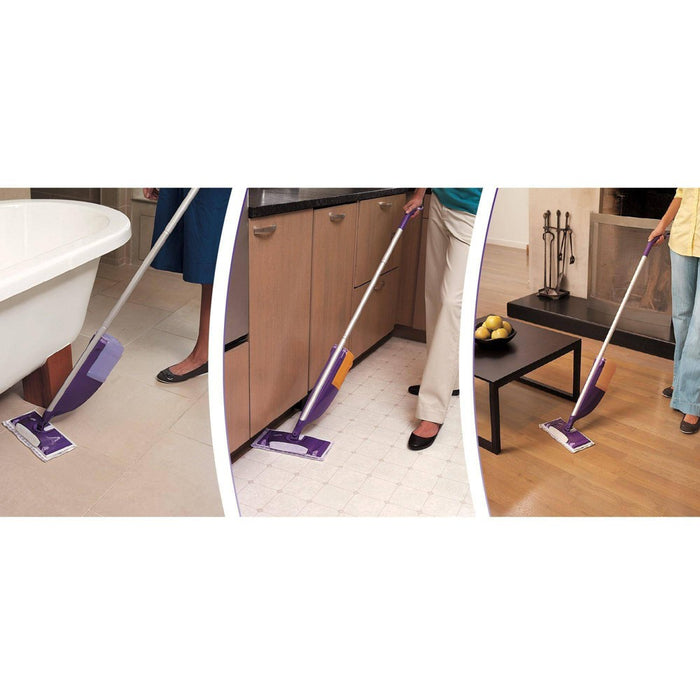 Swiffer WetJet Floor Mop Starter Kit 1 Power Mop 5 Mopping Pads 1 Floor Cleaner Liquid Solution
