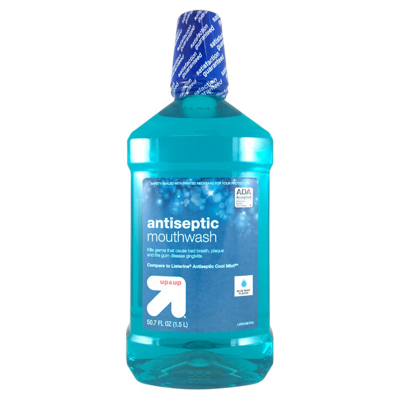 Antiseptic Mouthwash Blue Mint - 50.7 fl oz - Up&Up&