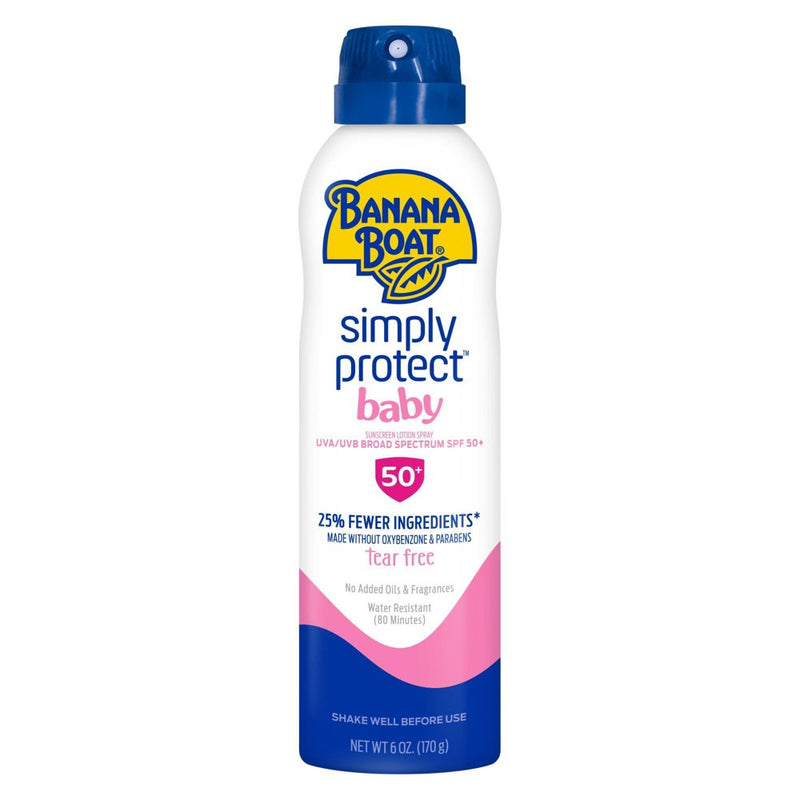 Banana Boat Simply Protect Baby Sunscreen Spray - SPF 50 - 6oz