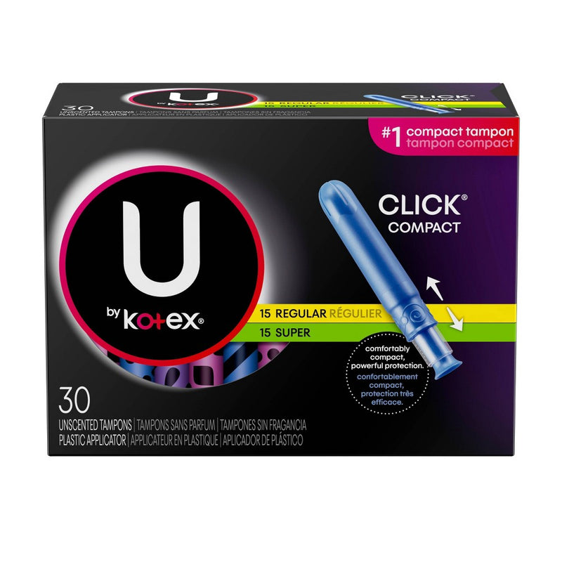 U By Kotex Click Multipack Tampons - Plastic - 30ct