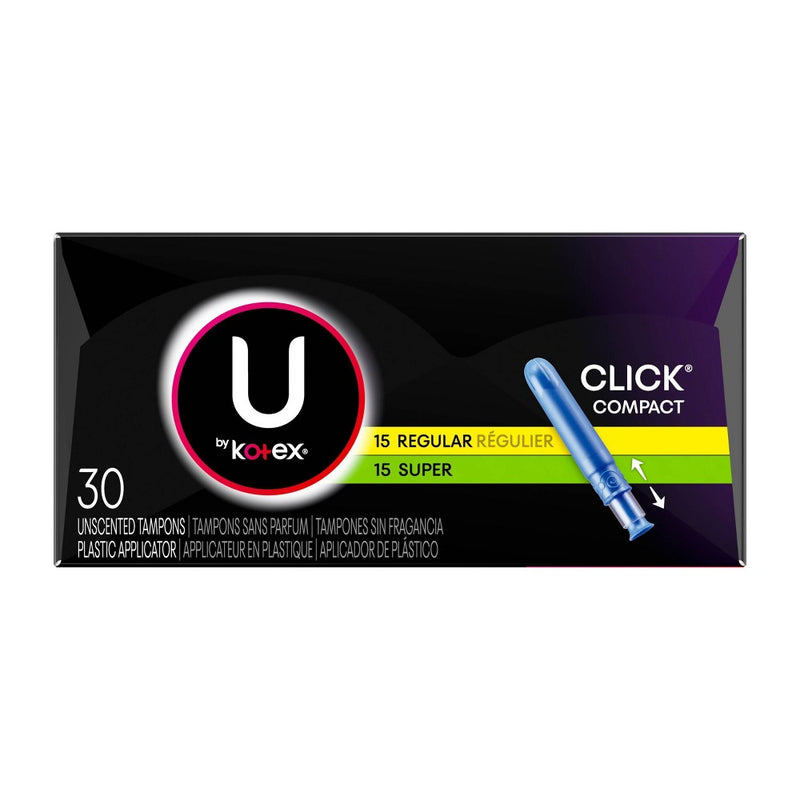 U By Kotex Click Multipack Tampons - Plastic - 30ct
