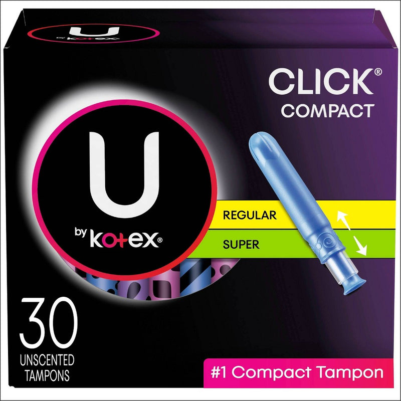 U By Kotex Click Multipack Tampons - Plastic - 30ct