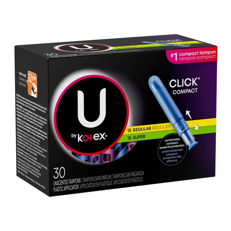 U By Kotex Click Multipack Tampons - Plastic - 30ct