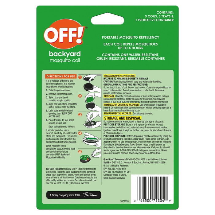 OFF! Mosquito Coil Starter