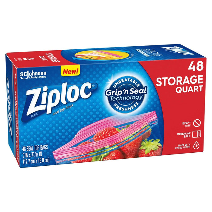 Ziploc Quart Storage Bags - 48ct