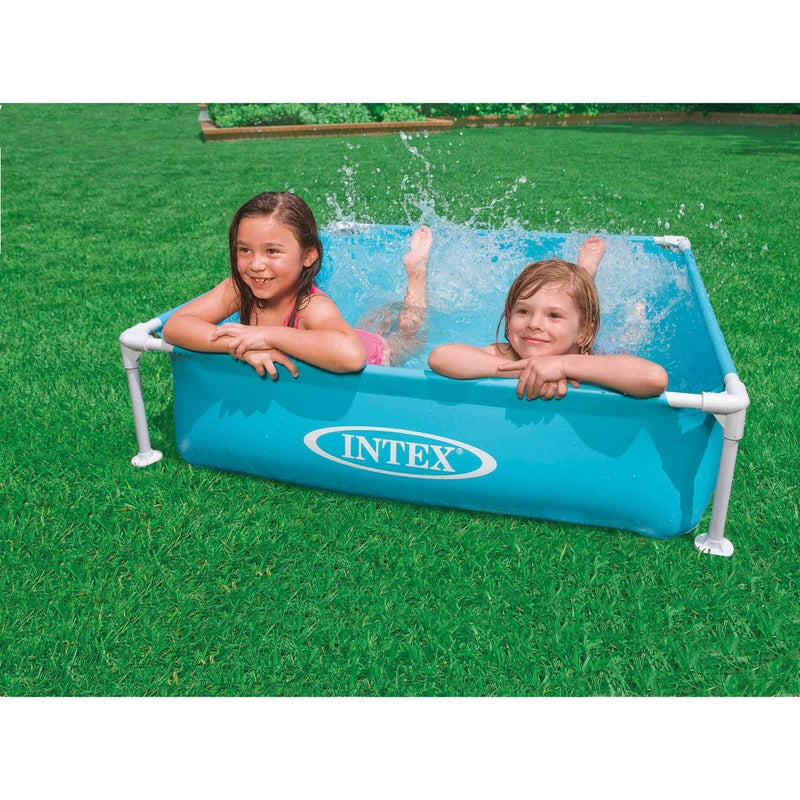 Intex 57173EP 4ft x 12in Mini Frame Kiddie Beginner Frame Swimming Pool, Blue (LOCAL PICKUP ONLY)