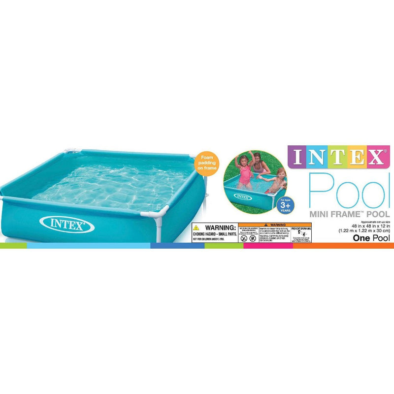 Intex 57173EP 4ft x 12in Mini Frame Kiddie Beginner Frame Swimming Pool, Blue (LOCAL PICKUP ONLY)