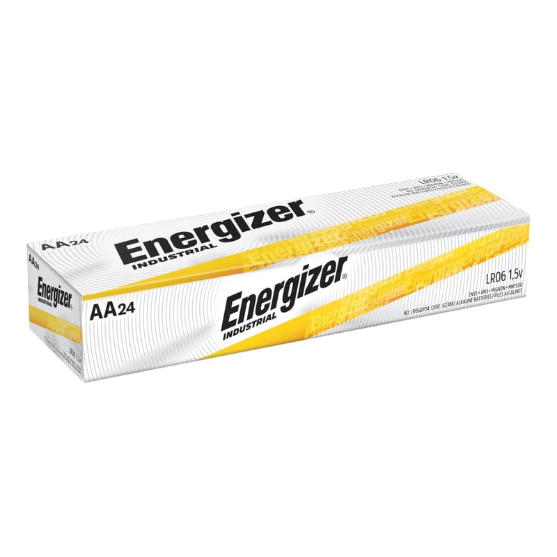 AA Batteries - Energizer Industrial Alkaline Batteries, (4 Count) Model EN91