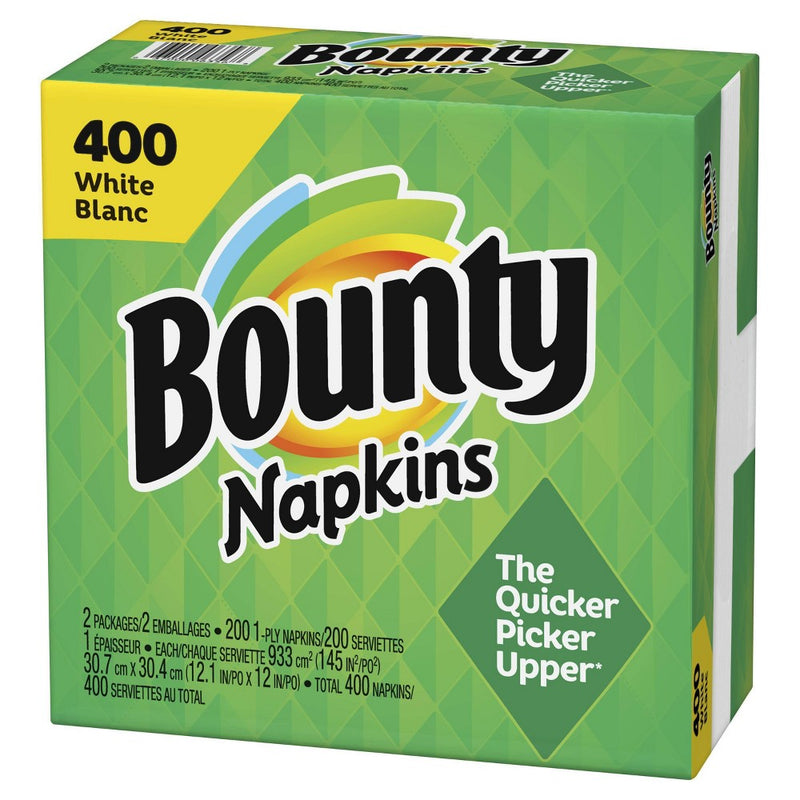 Bounty Paper Napkins White - 400ct