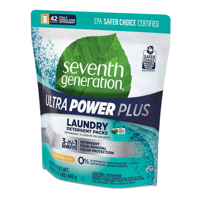 Seventh Generation Fresh Citrus Laundry Packs - 42ct