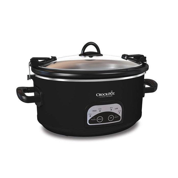 Crock-Pot 6qt Programmable Cook & Carry Slow Cooker Black SCCPVLF605-B