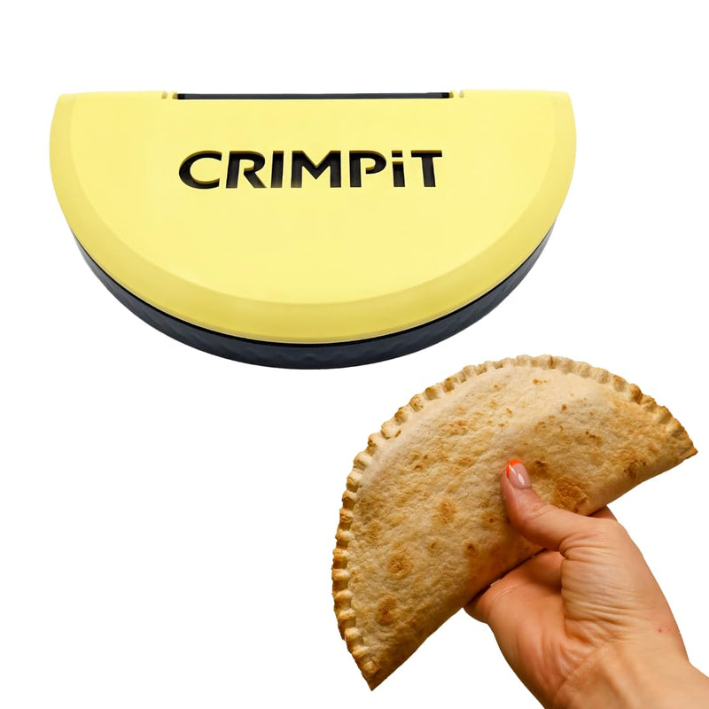 Crimpit Large Tortilla Sealer - For 10-12” Flour Tortillas | Make Sealed Tacos, Quesadillas, Burritos & More | Mess-Free Meals In Seconds | BPA-Free, Dishwasher Safe | Made In UK & USA