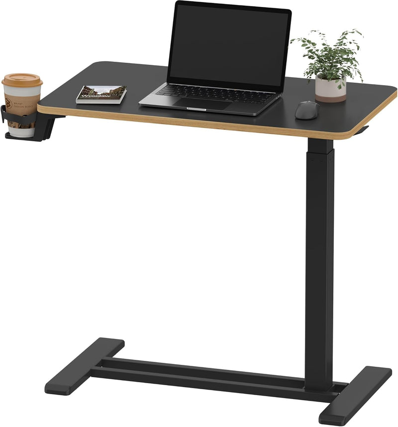SANODESK 28''Mobile Standing Desk With Hidden Wheels,Pneumatic Laptop Desk (LOCAL PICKUP ONLY)