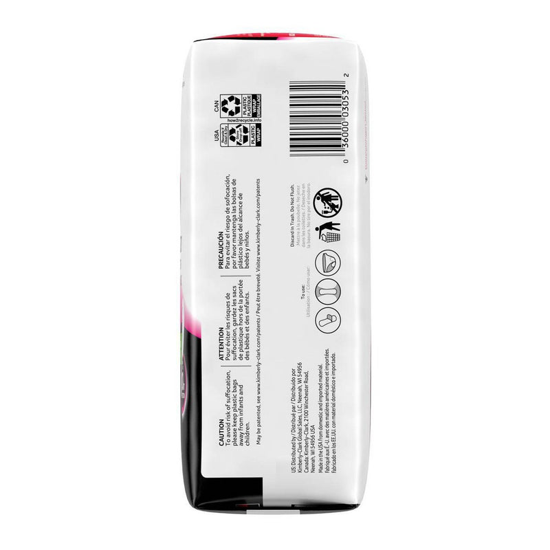 U by Kotex Security Ultra Thin Long Unscented Pads - 56ct