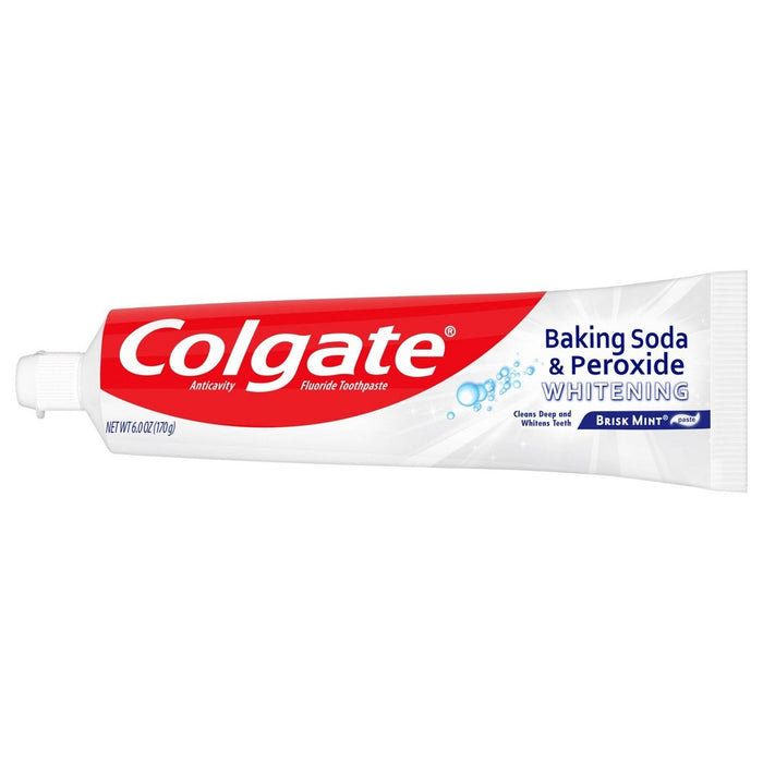 Colgate Baking Soda and Peroxide Whitening Toothpaste - Brisk Mint - 6oz/3pk