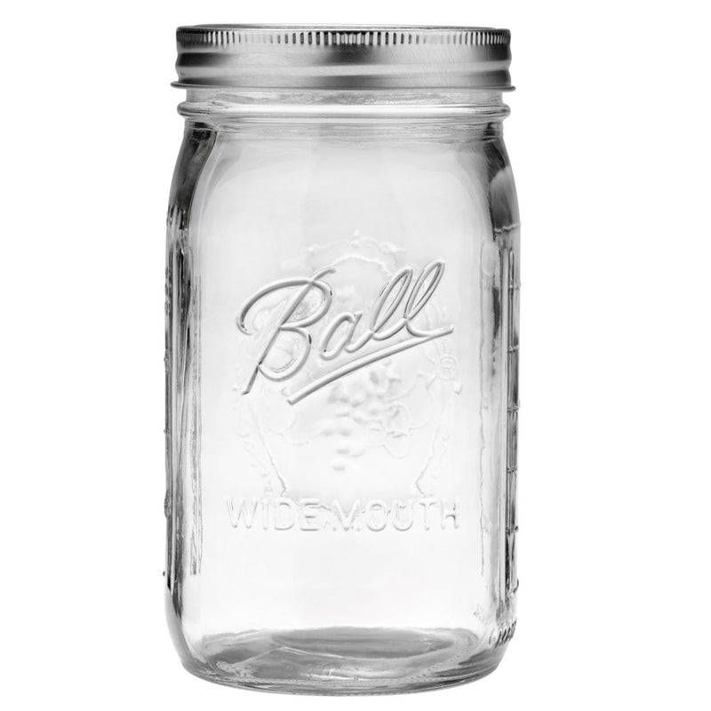 MISSING ONE Ball 32oz 12pk Glass Wide Mouth Mason Jar with Lid and Band